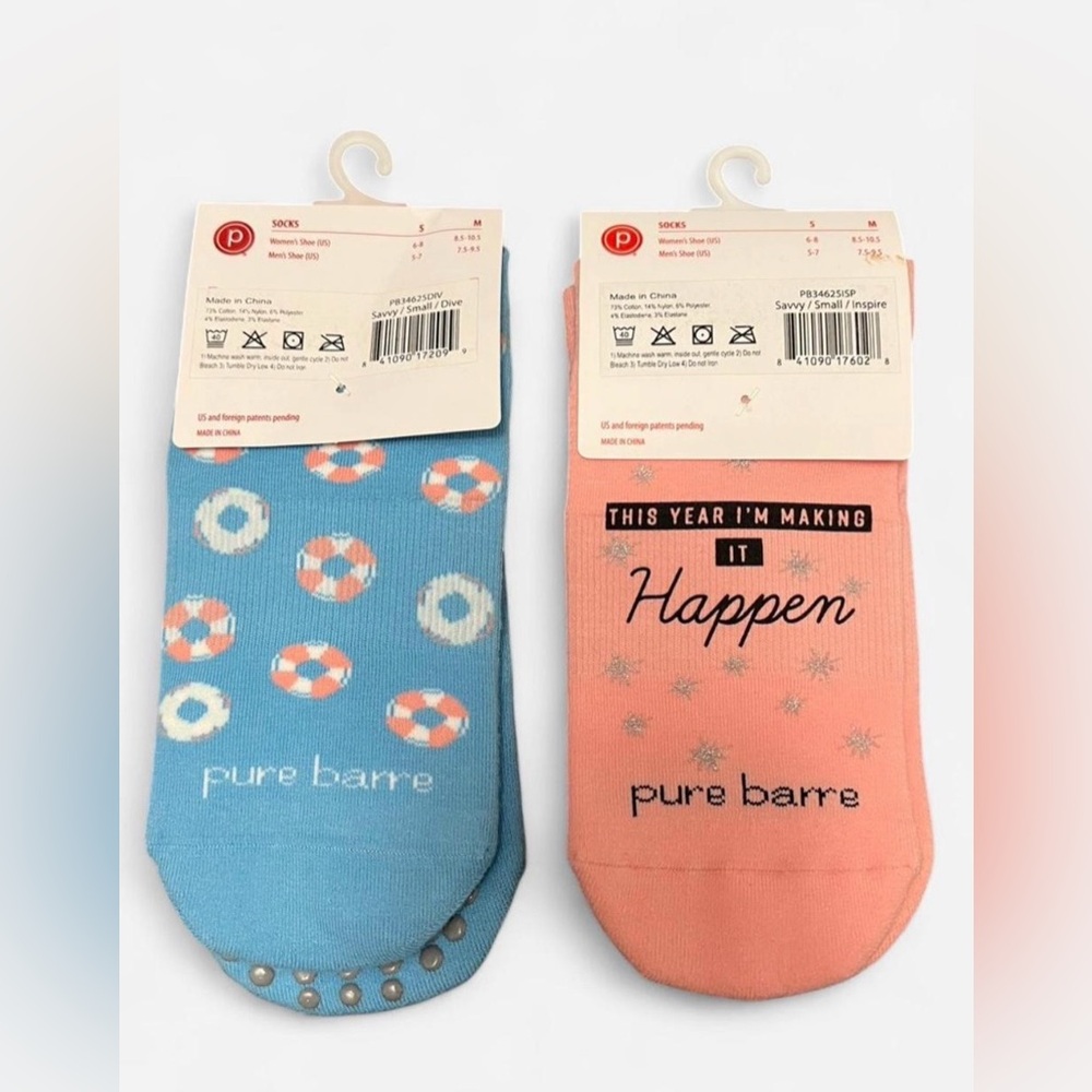 Women’s NWT Pure Barre No-Show Sticky Socks Size Small - Picture 2 of 2